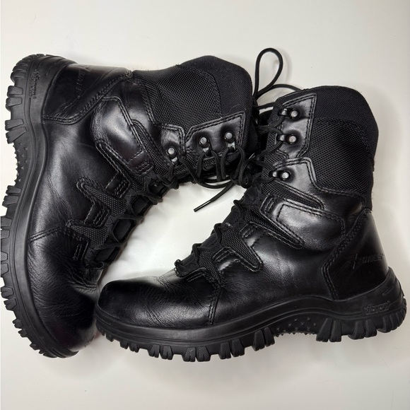 Bates Men's Black Combat Boots side zipper, guessing size 7 - see measurements - Picture 1 of 11